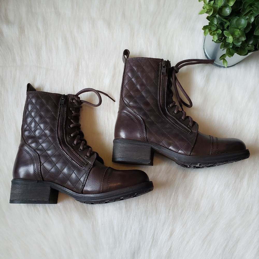 Steve Madden Yanki Quilted Leather Mid Boot